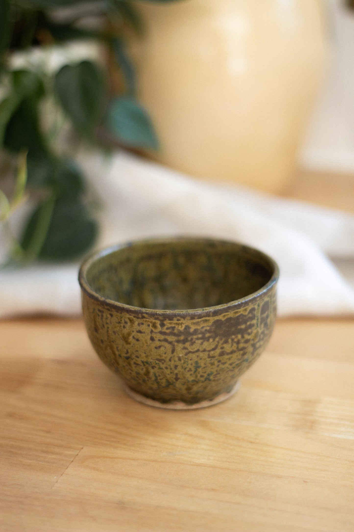 Hand-thrown Pottery Dish {Green}