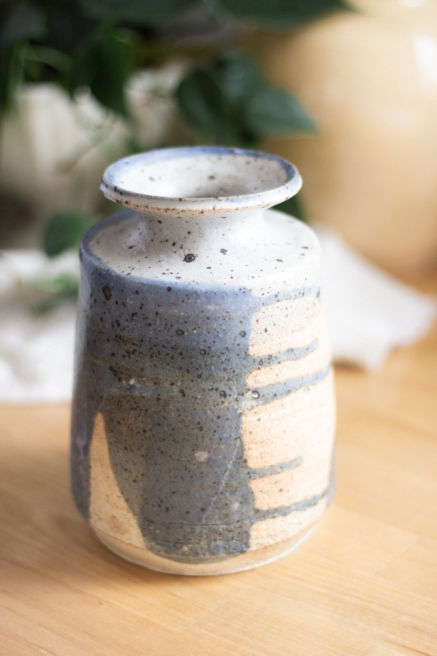 Pottery Vase {Gray + Blue}