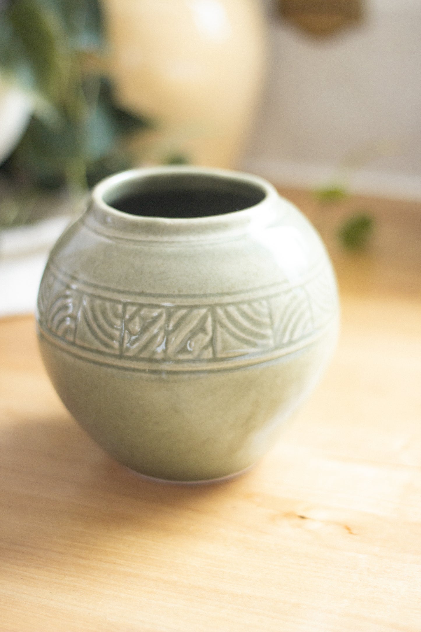 Solid Clay Pottery Vase