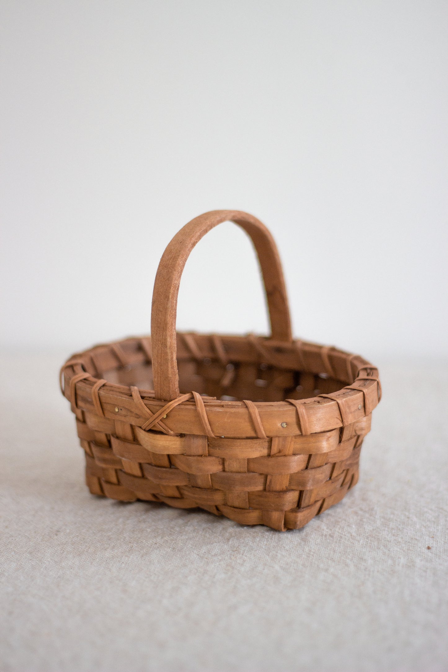 Mini Brown Woven Basket