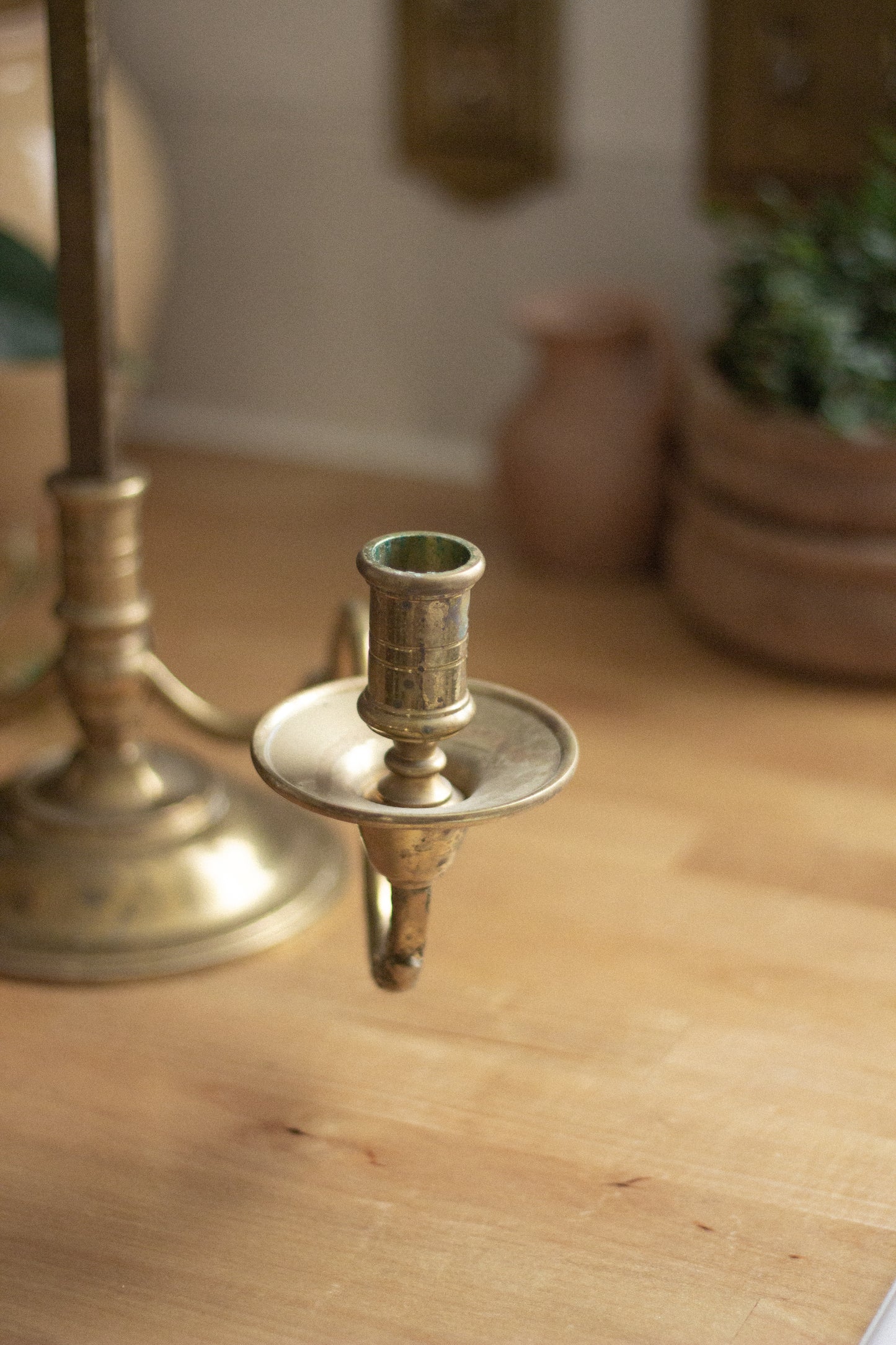 Solid Brass Adjustable Candlestick Holder {LOCAL PICK UP ONLY}