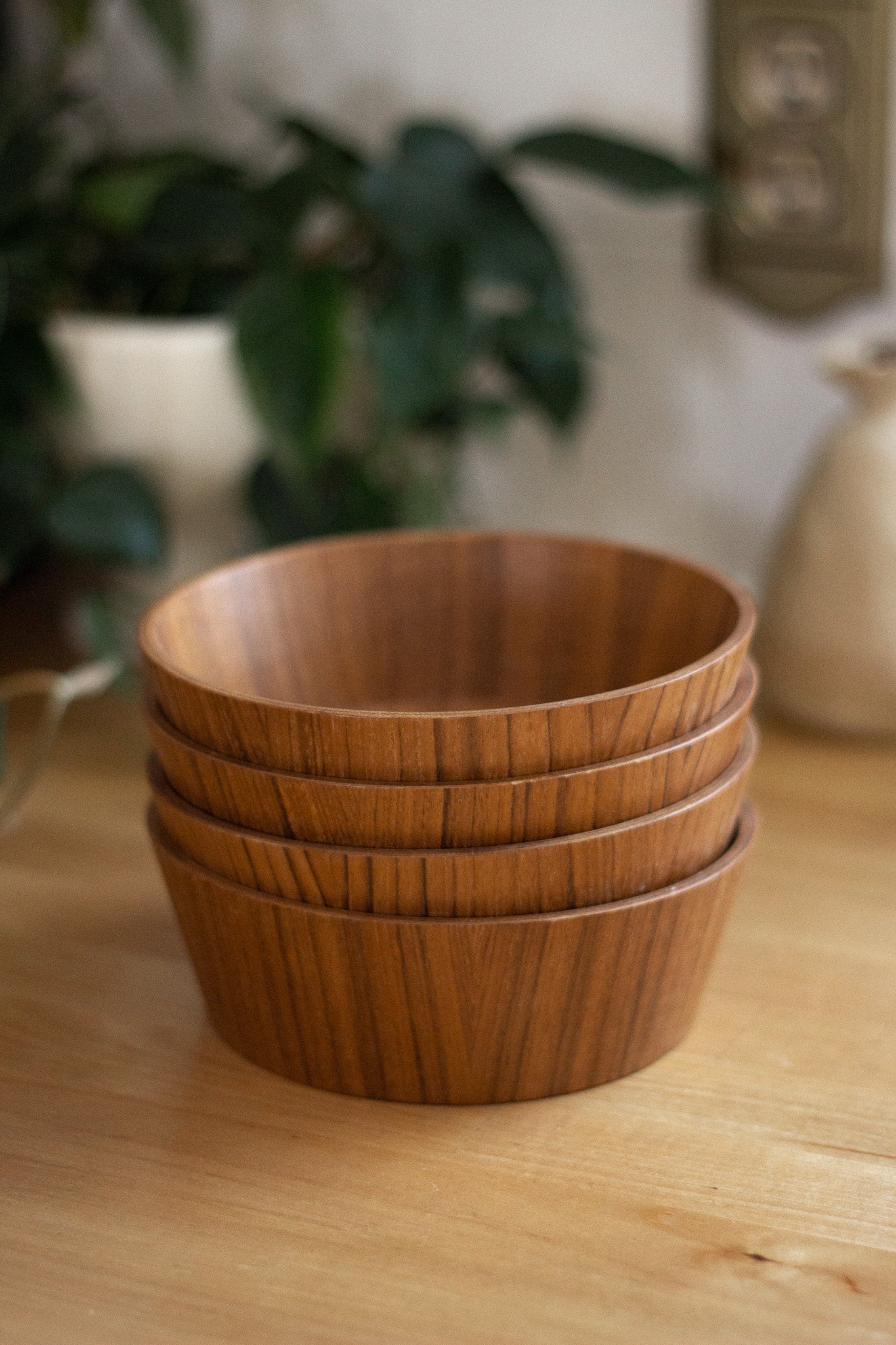 Wooden Snack Bowls 4pc