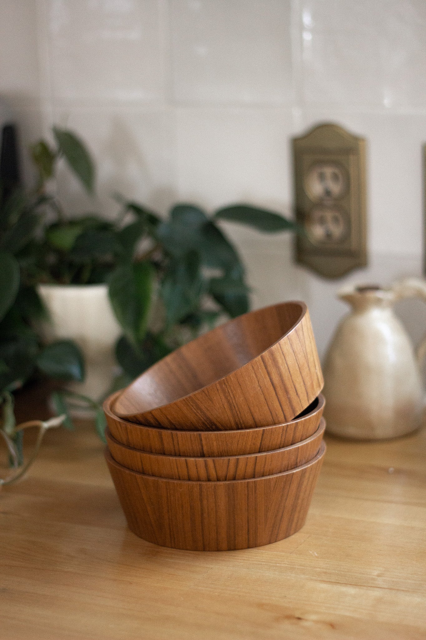 Wooden Snack Bowls 4pc