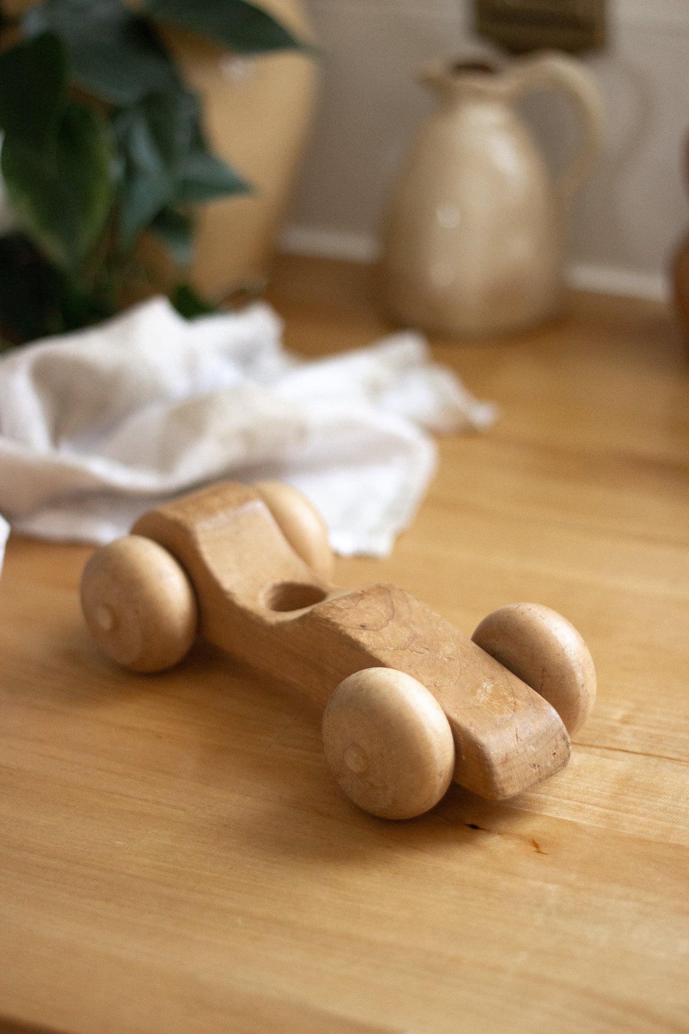 Antique Wooden Children's Race-car