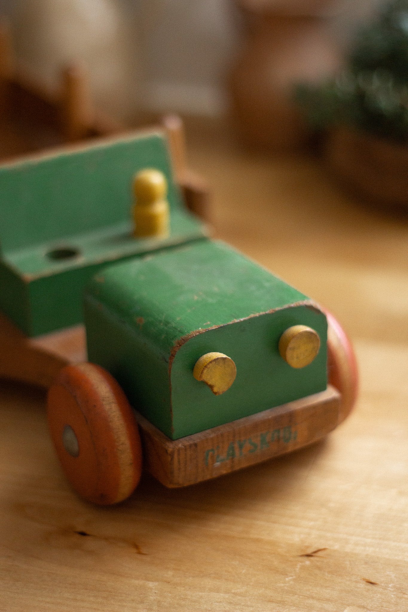 Antique Wooden Children's Trailer Truck