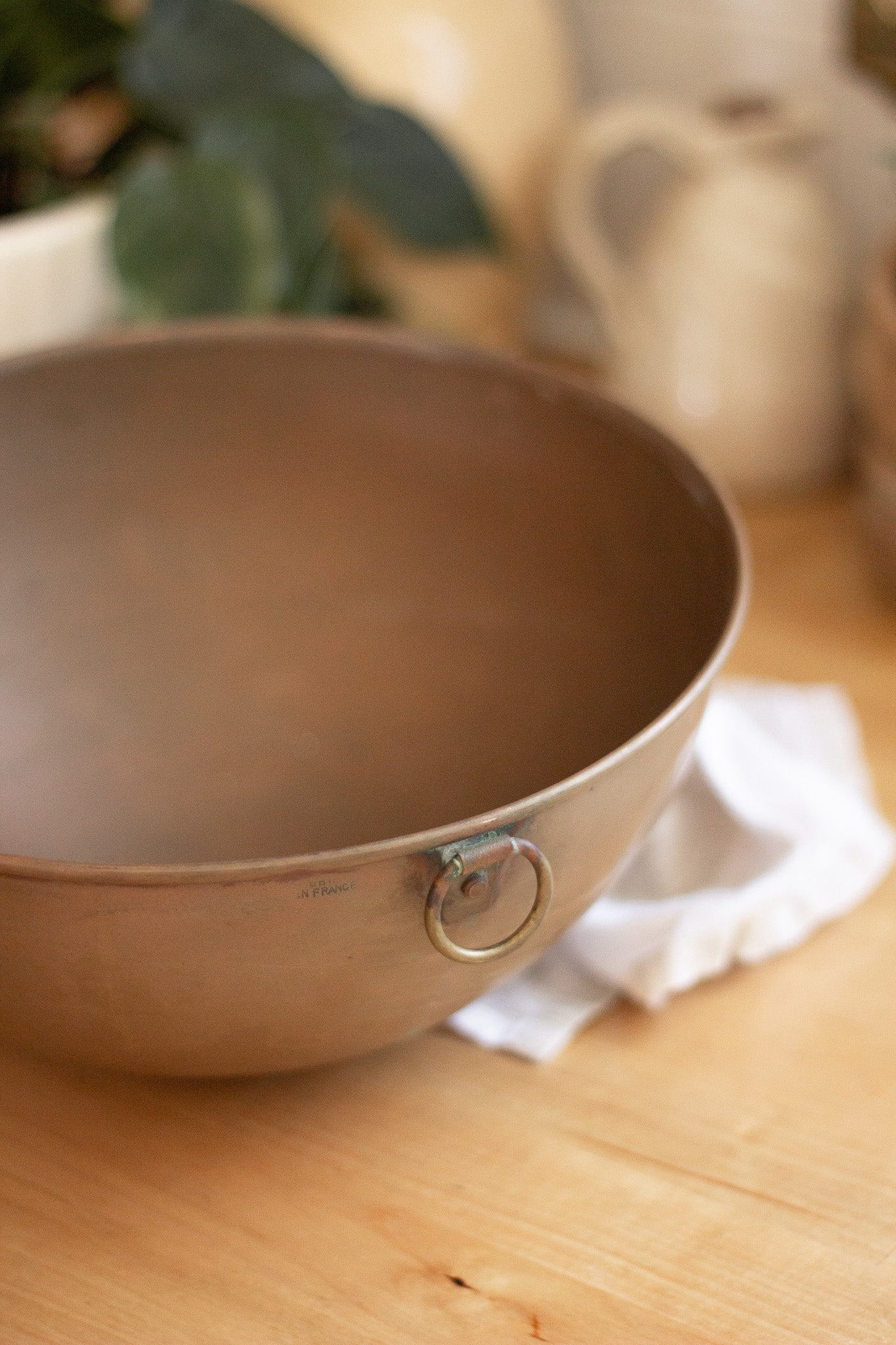 Large Copper Hangable Bowl