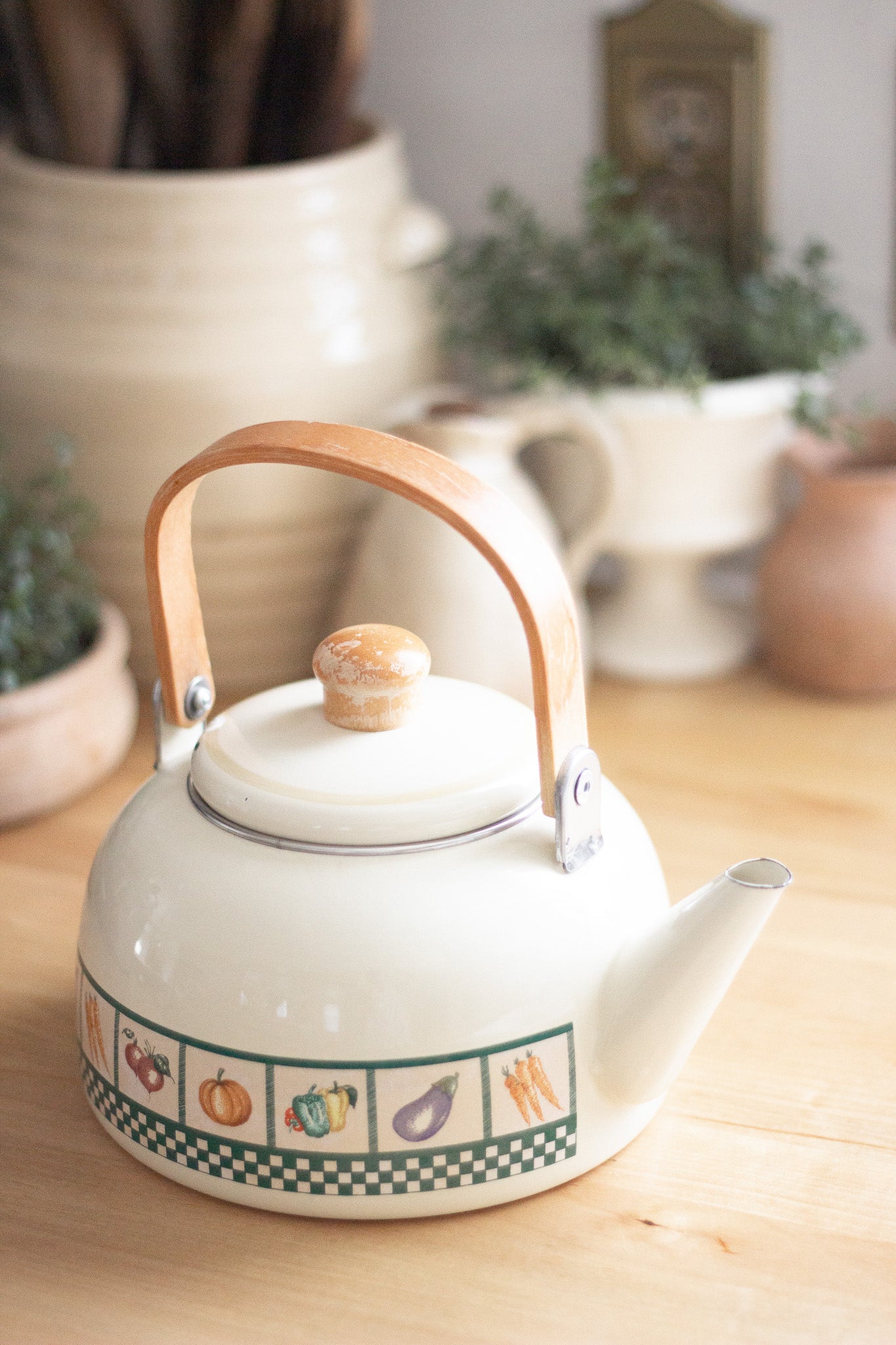 Vintage Garden Tea Pot