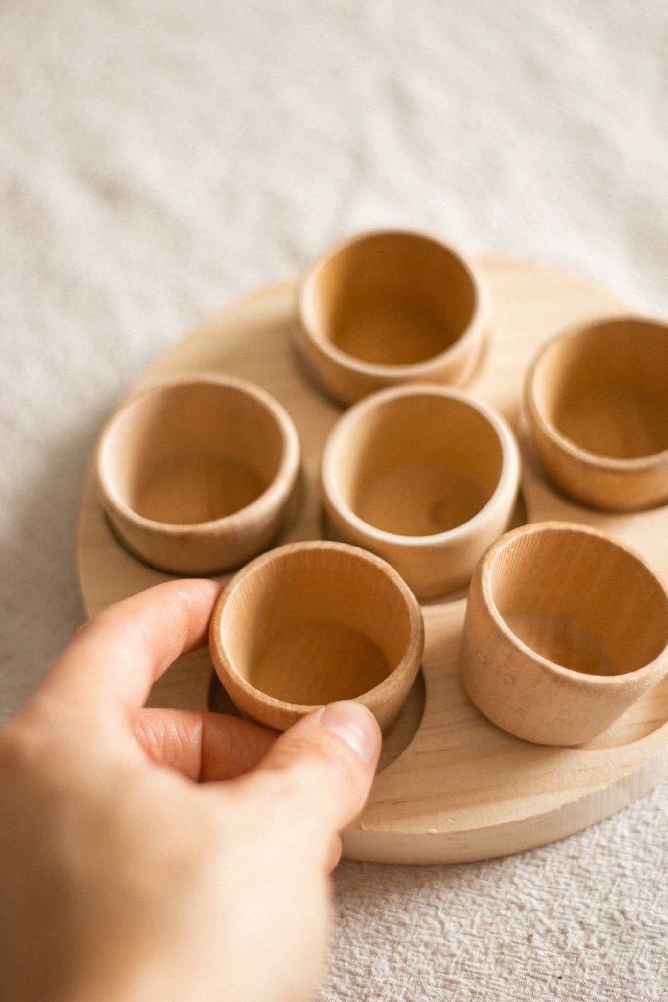 Miniature Wooden Cup | Toy Set