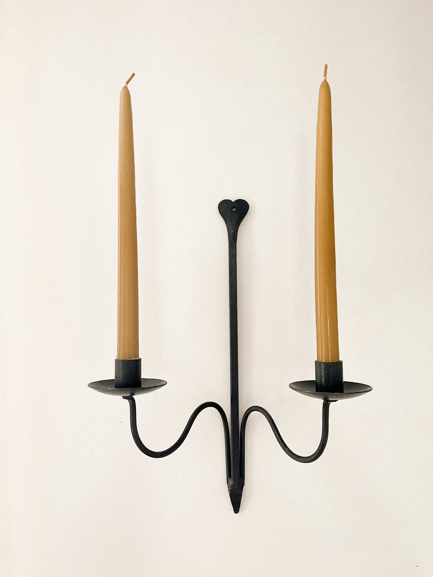 Old-American Black Candle Sconce