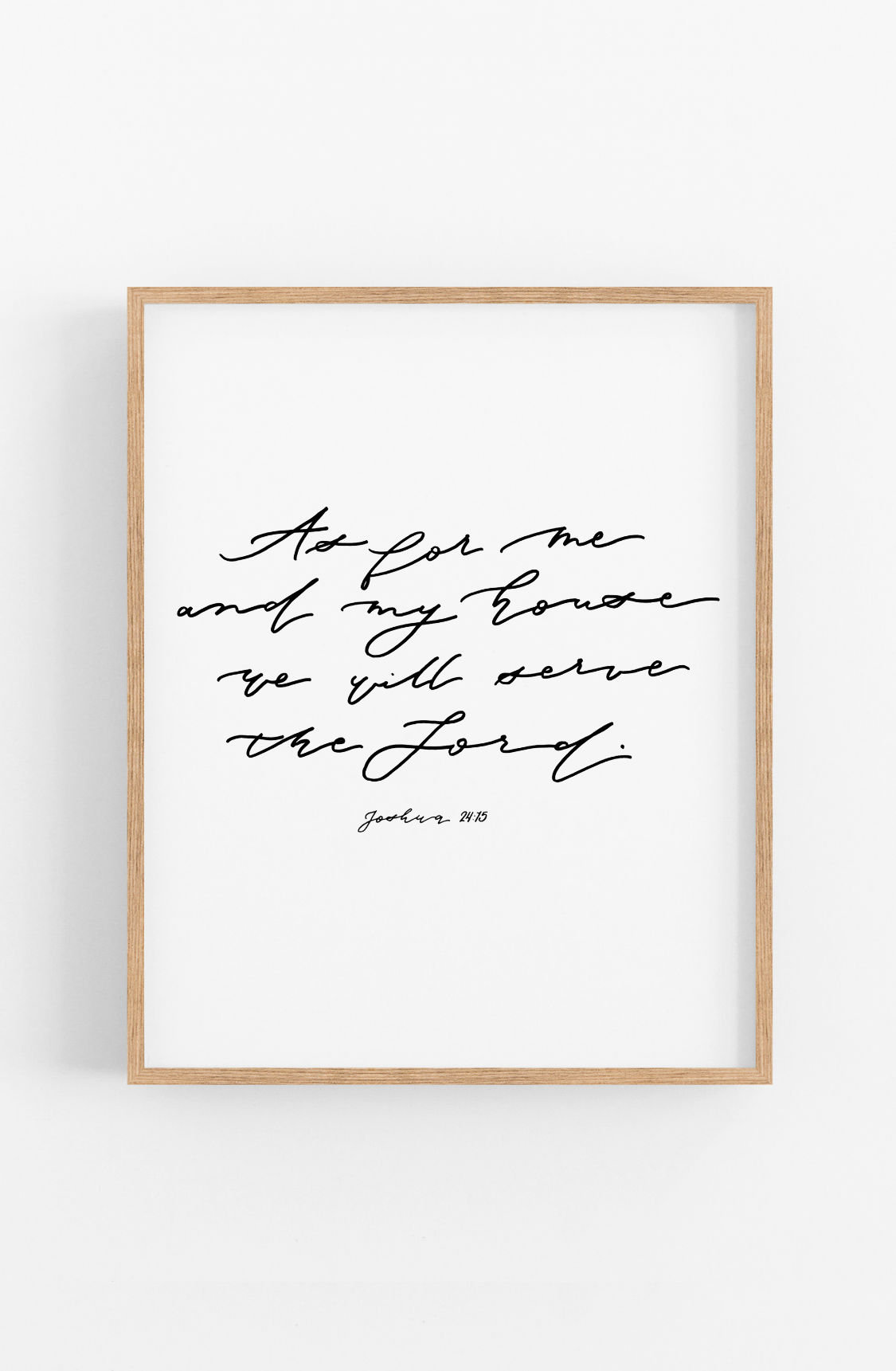 We Will Serve the Lord | Print