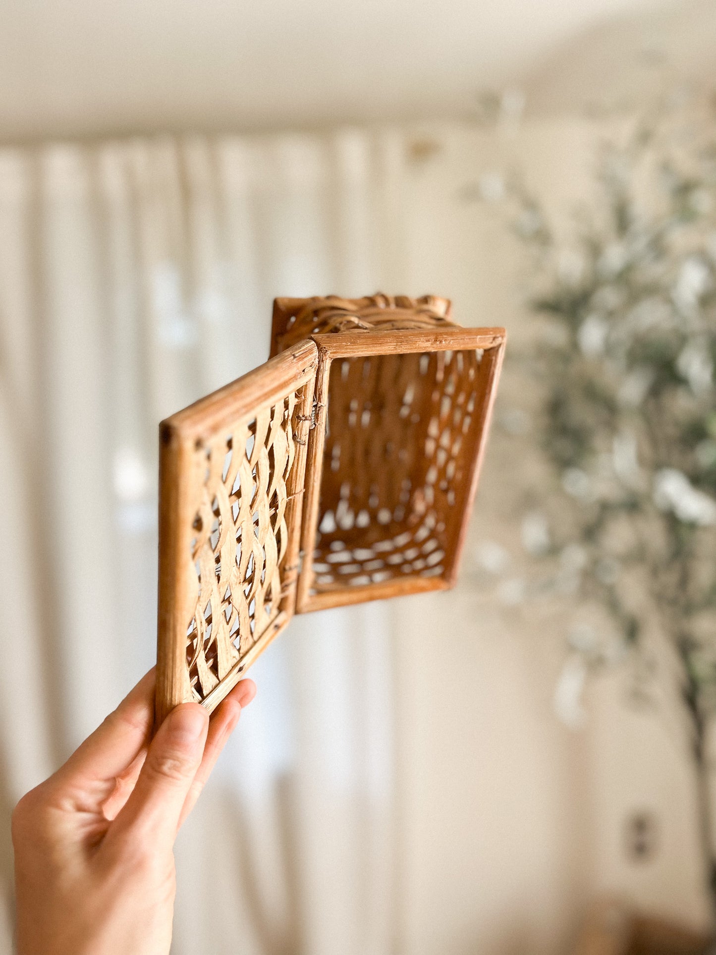 Mini Bamboo Basket