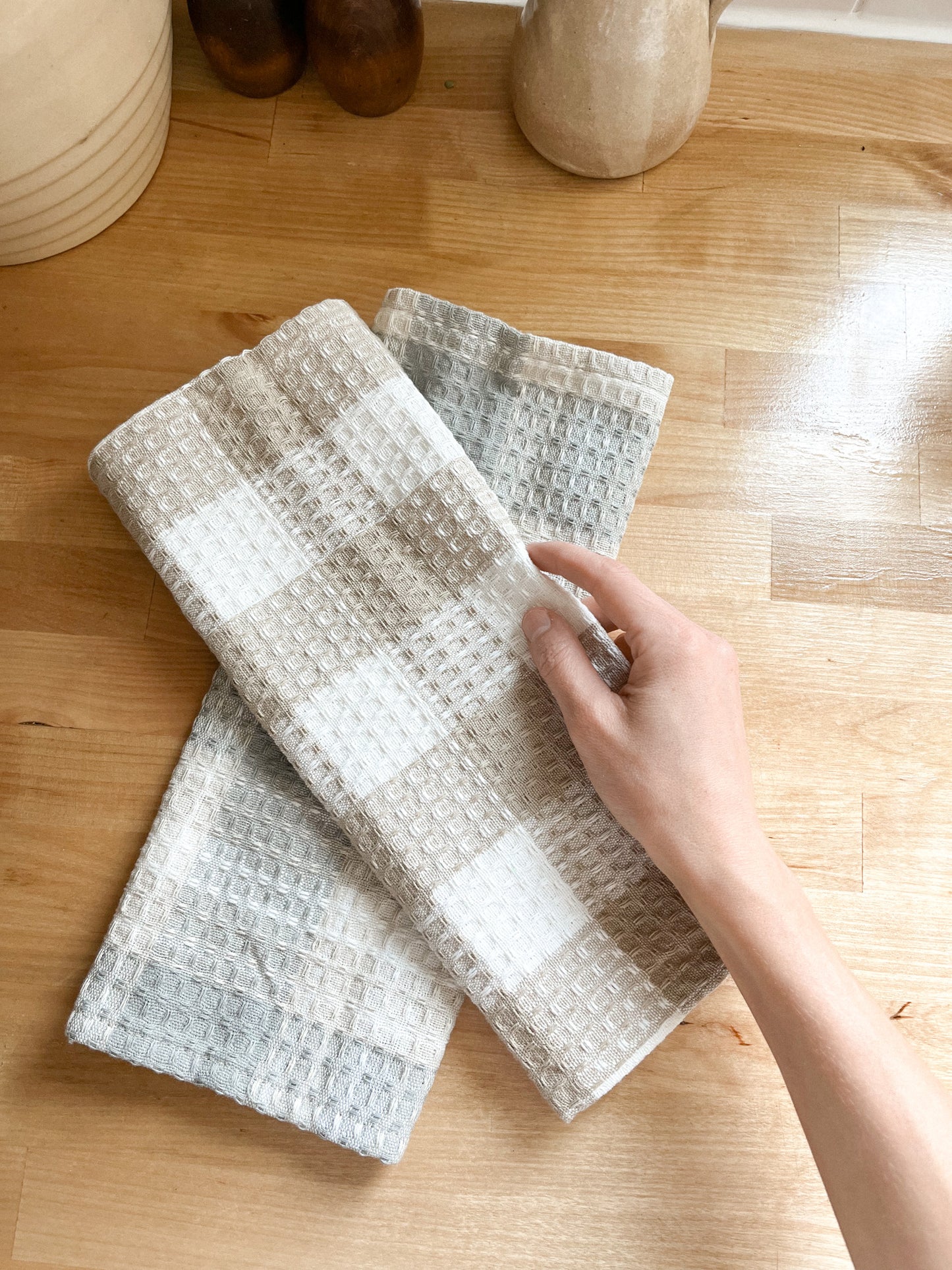 Waffle-Knit Cotton Dishcloths
