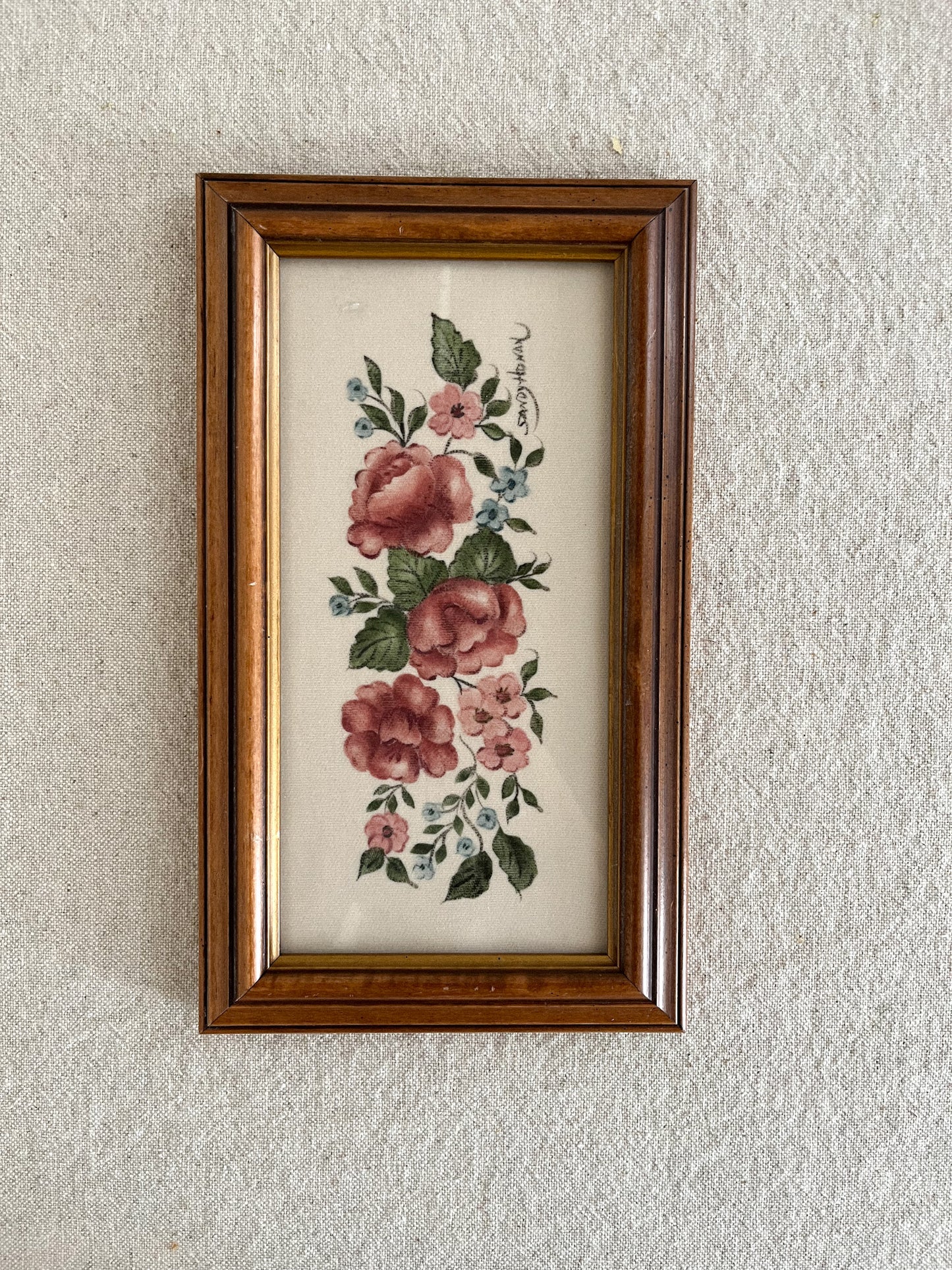 Vintage Original Floral Theorem Painting